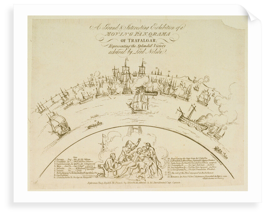 A Grand and Interesting Exhibition of a Moving Panorama of Trafalgar... by unknown