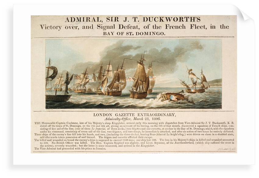The 'San Ildefonso' captured by HMS 'Defence' by J. Clark