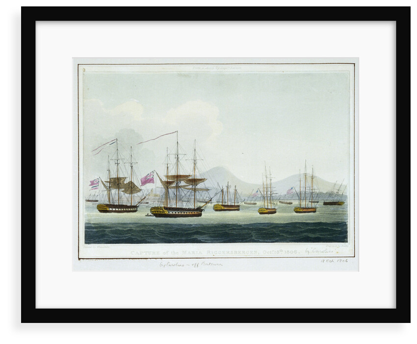 Capture of the 'Maria Riggersbergen', 18 October 1806 by Thomas Whitcombe