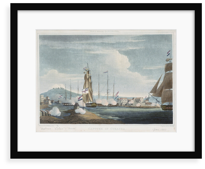 The capture of Curacao, 1807 by Thomas Whitcombe