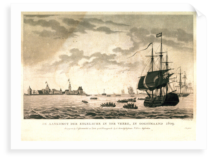 The arrival of the English in Oogstmaand, 1809 by J. Dietrich