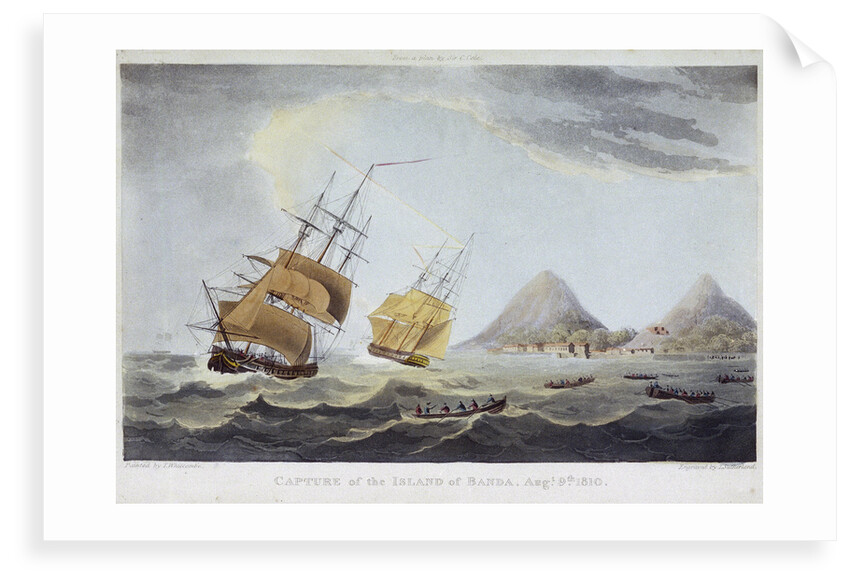 Capture of the Island of Banda, 9 August 1810 by Thomas Whitcombe