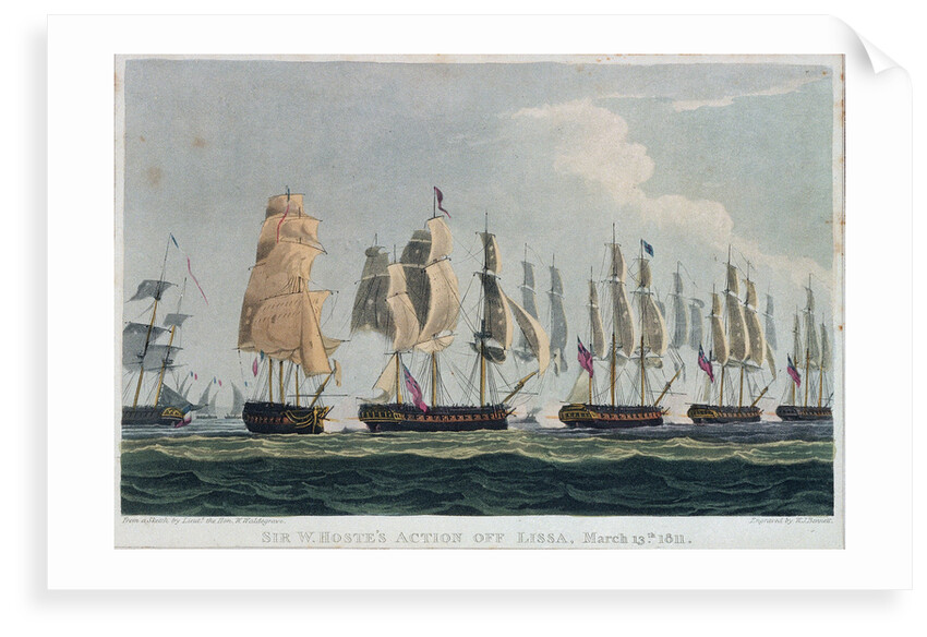 Action off Lissa, 13 March 1811 by William Waldegrave