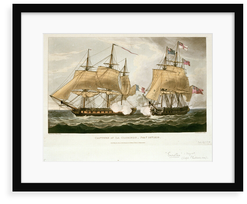 Capture of 'La Clorinde', 26 February 1814 by Thomas Whitcombe