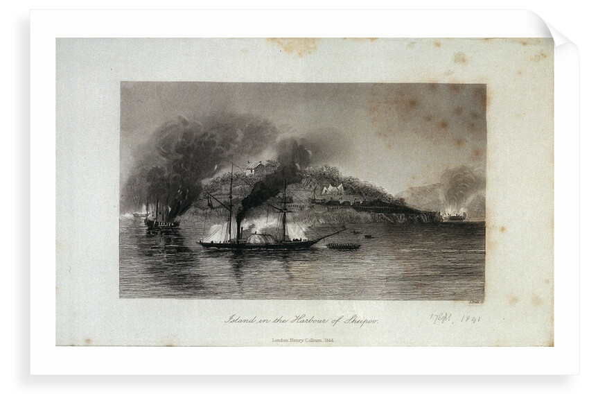 Island in the harbour of Sheipoo by S. Bull