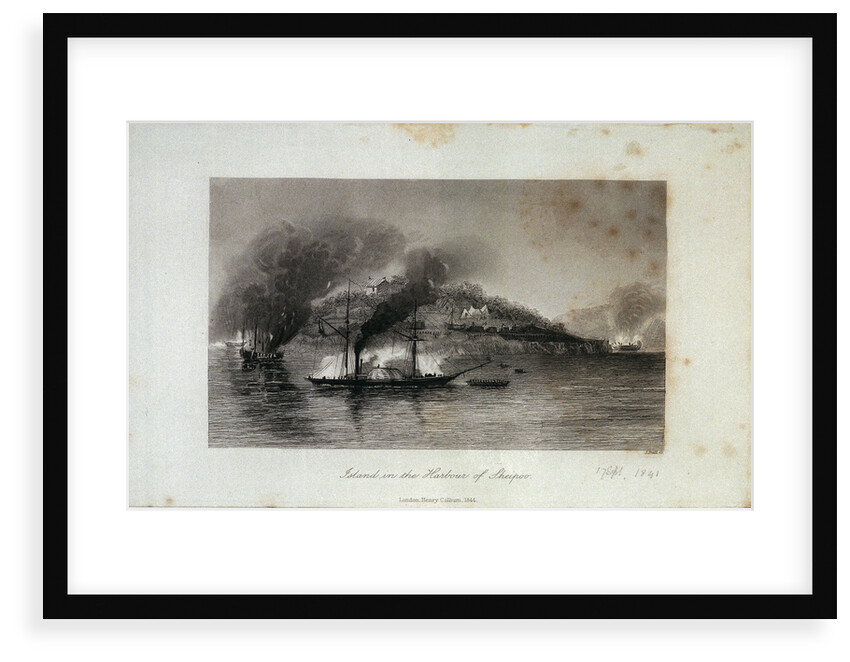 Island in the harbour of Sheipoo by S. Bull