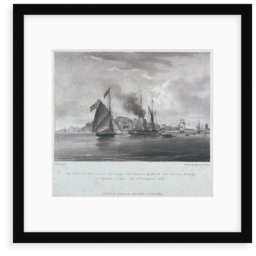 Four views of the visits of the Duchess of Kent &  Princess Victoria to the south west coast of England in August 1835 by P. Gauci