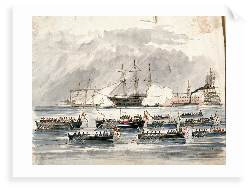 Funeral of Sir Henry Blackwood of the 'Vengeance', 11 January 1851 by R.H.C. Ubsdell