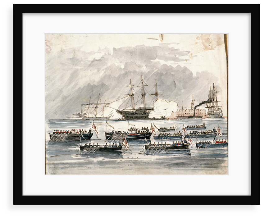 Funeral of Sir Henry Blackwood of the 'Vengeance', 11 January 1851 by R.H.C. Ubsdell
