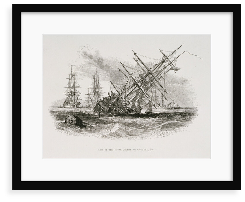 Loss of the HMS 'Royal George' at Spithead, 29 August 1782 by unknown