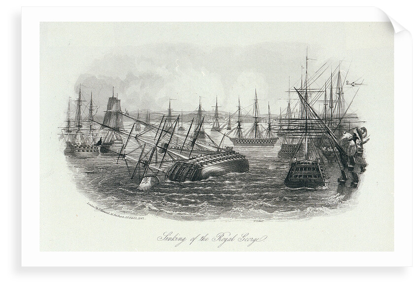 Sinking of the Royal George by J. & F. Harwood (publishers)