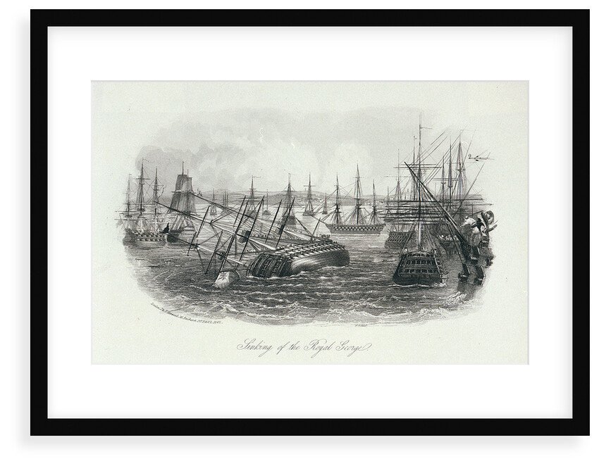 Sinking of the Royal George by J. & F. Harwood (publishers)