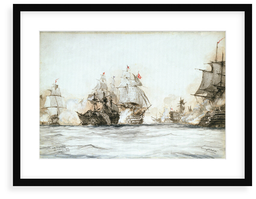 HMS 'Victory' at Trafalgar, 21 October 1805 by Gerald M. Burn