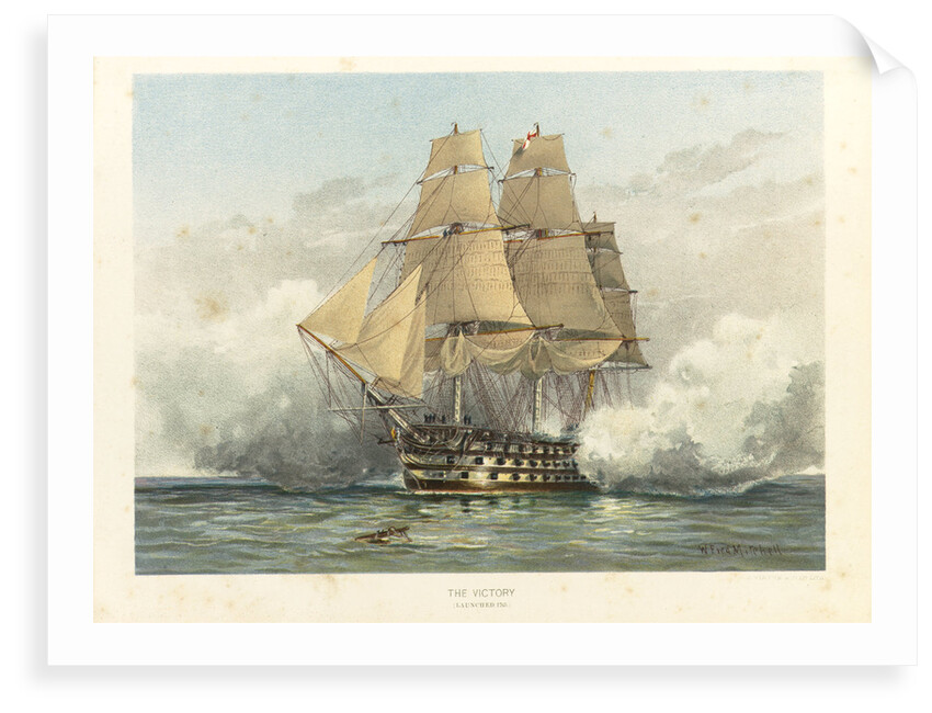 HMS 'Victory', launched 1765 by William Frederick Mitchell
