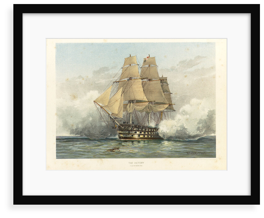 HMS 'Victory', launched 1765 by William Frederick Mitchell
