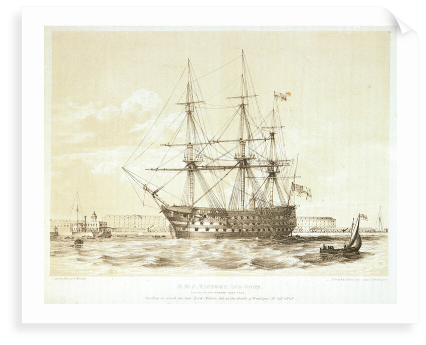 HMS 'Victory' by William Frederick Mitchell