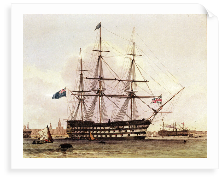 HMS 'Victory' by Edward William Cooke
