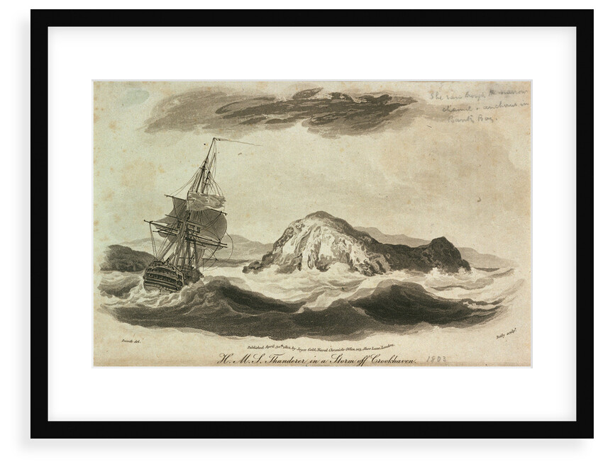 HMS 'Thunderer' in a storm off Crookhaven by Nicholas Pocock