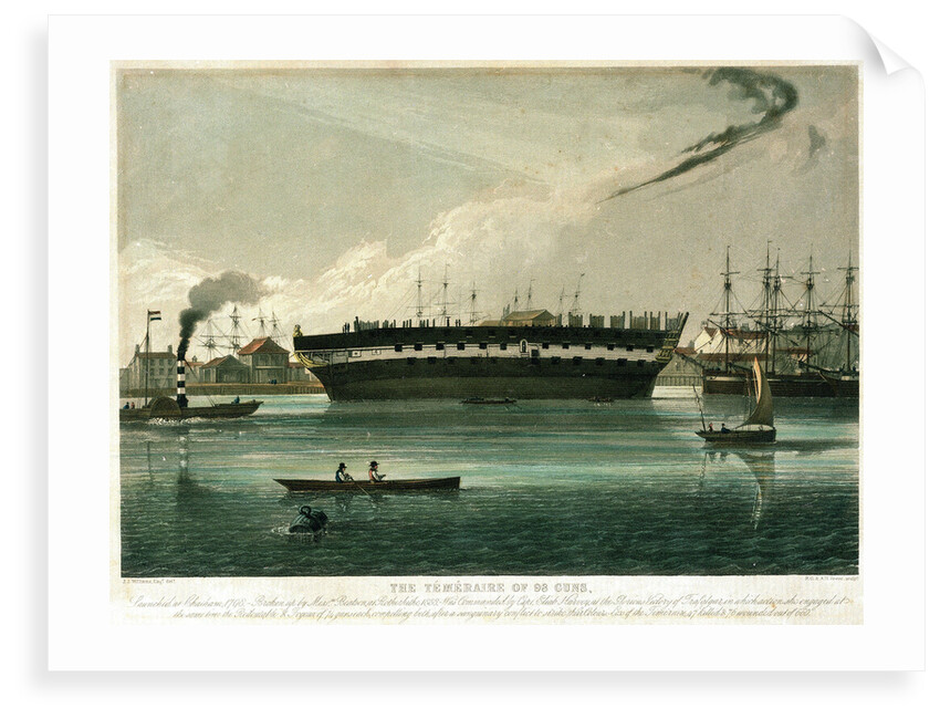 'Temeraire' at Rotherhithe by Reeve