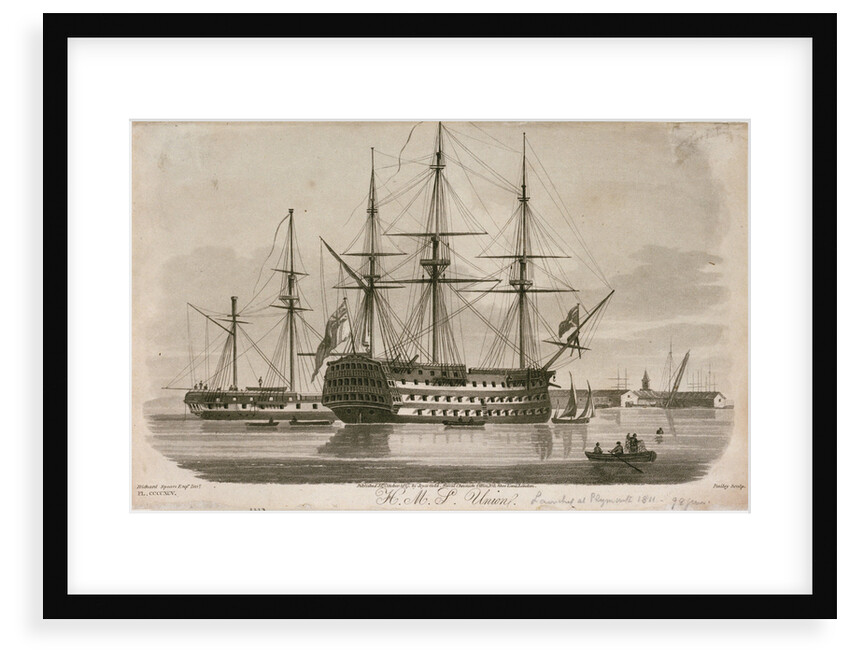 HMS 'Union' at anchor by Richard Speare