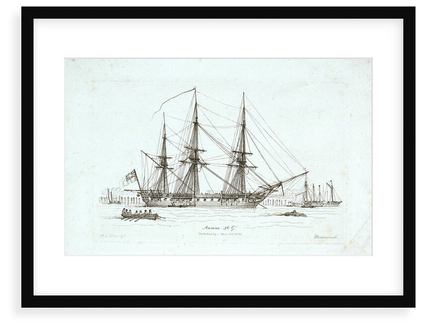 The 'Aurorah' 46 Guns, Portsmouth by Henry Moses