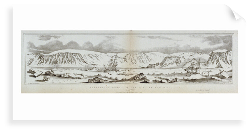 Expedition beset in the ice off Red Hill, 14 June 1818 by Frederick William Beechey
