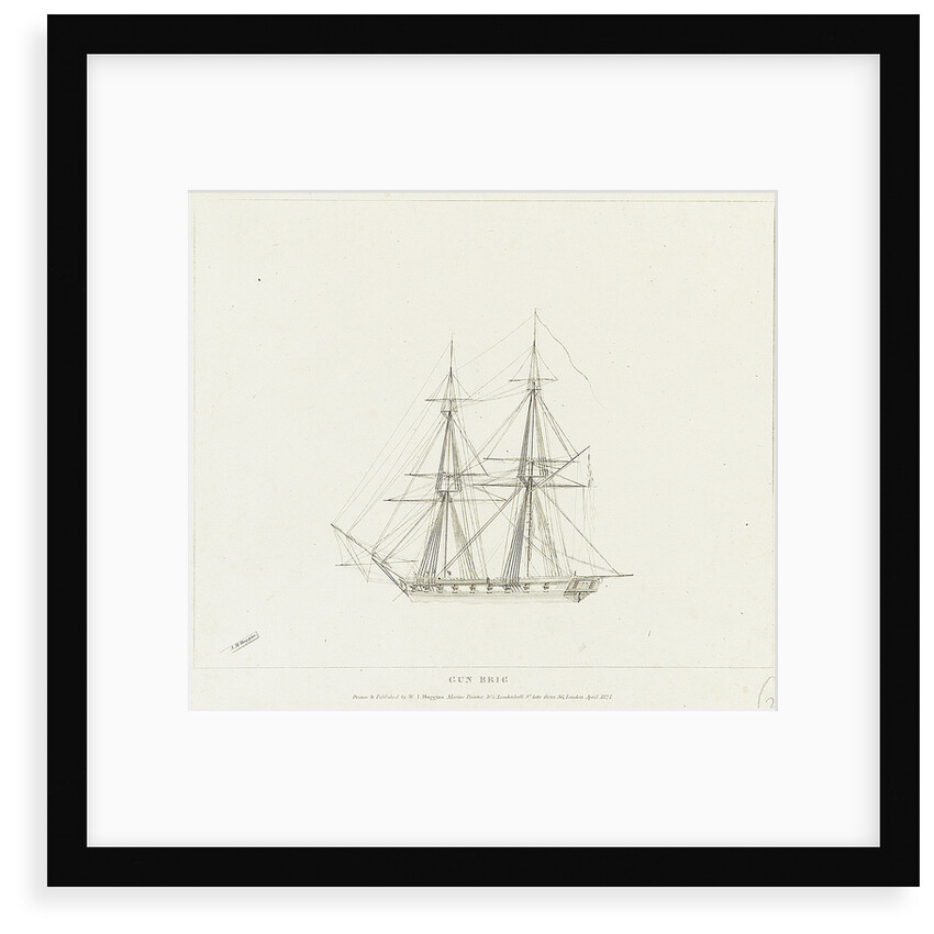 Gun brig by William John Huggins