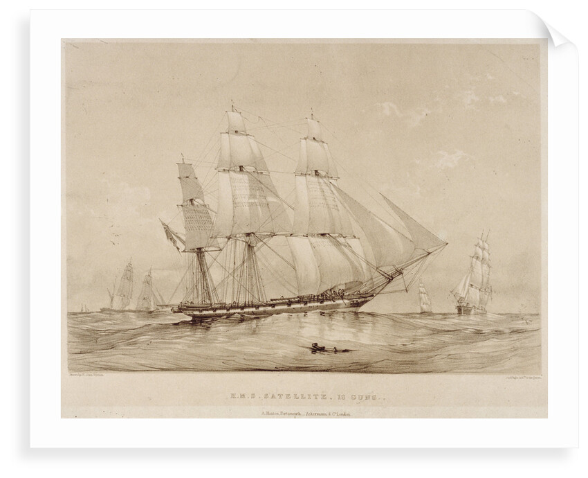 HMS 'Satellite' by Henry John Vernon