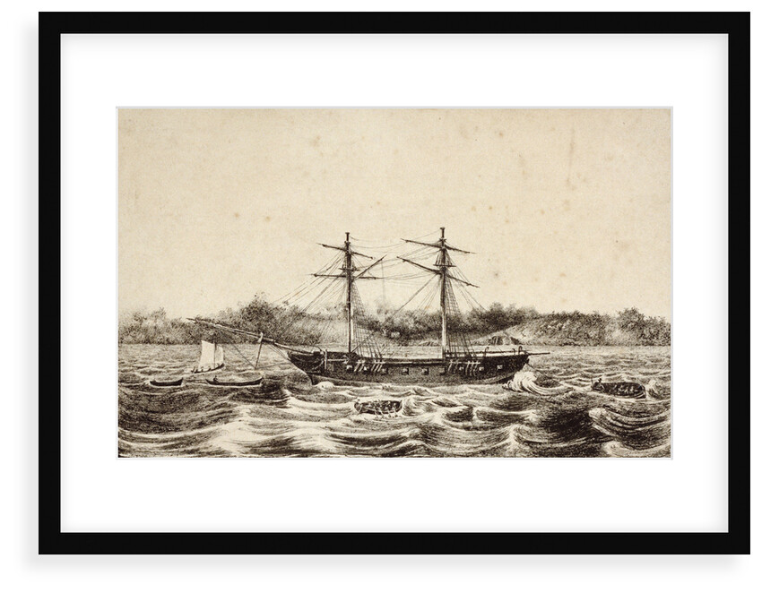 HMS 'Dispatch' on shore by unknown
