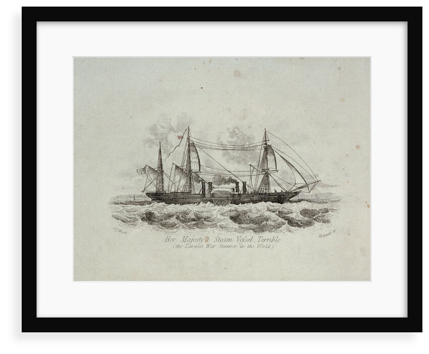 HMS 'Terrible' (the largest War Steamer in the World) by J.T. Wood