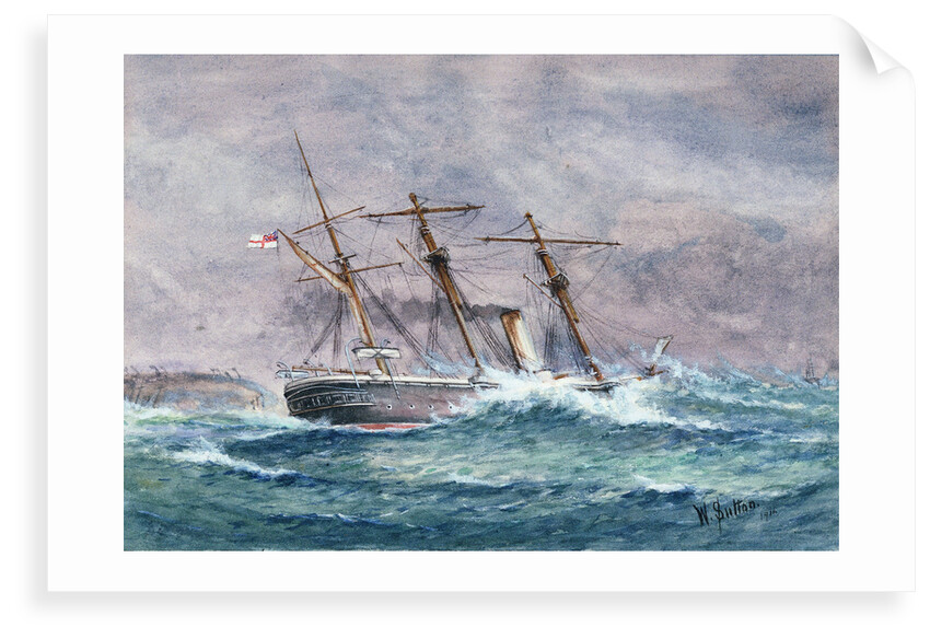 Escape of HMS 'Calliope', Samoa by W. Sutton