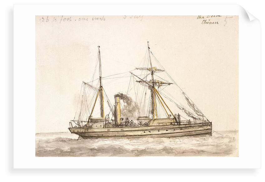 Delta' a Chinese gunboat built 1886 by unknown
