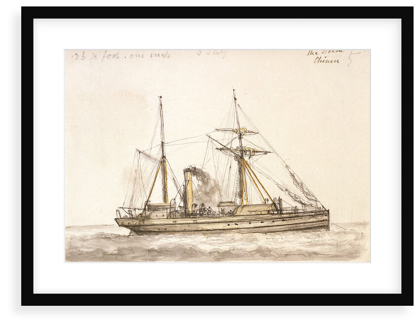 Delta' a Chinese gunboat built 1886 by unknown