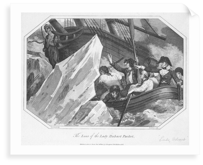 The loss of packet ship 'Lady Hobart' by Richard Corbould
