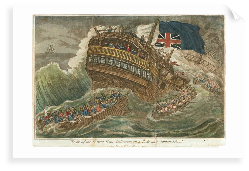 Wreck of the Travers, East-Indiaman, on a Rock near Sunken Island by William Lionel Wyllie