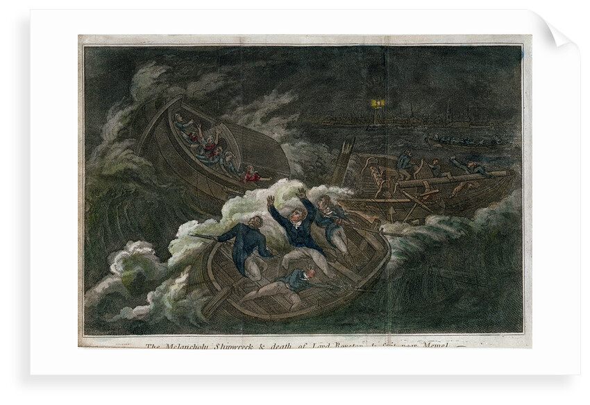 The 'Melancholy' shipwreck & death of Lord Royston by unknown