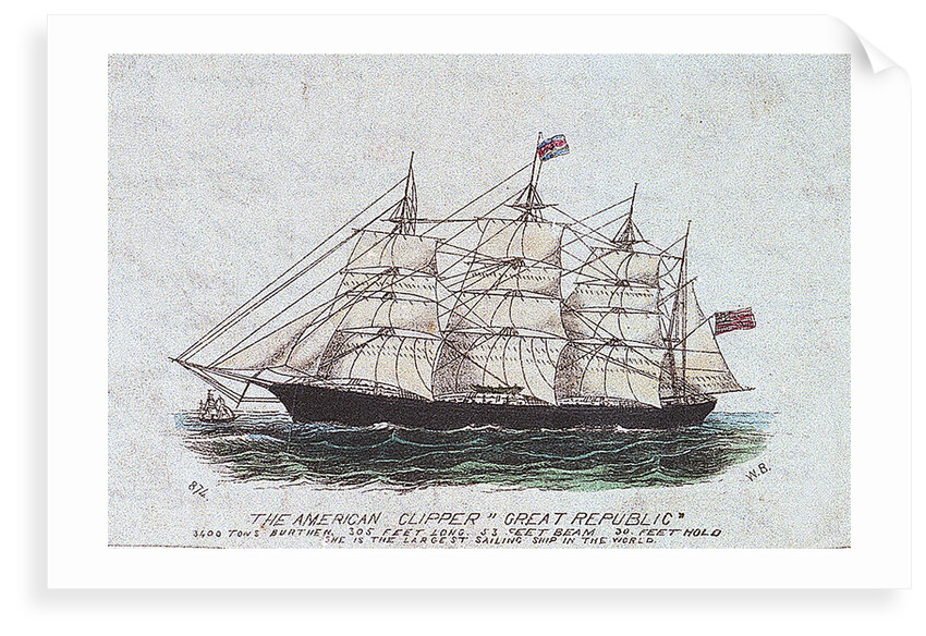 The American clipper 'Great Republic' by W. B.