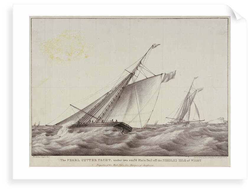 The cutter yacht 'Pearl' by J. Rogers Senior