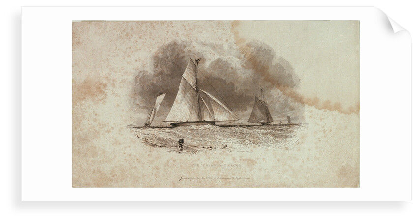 The yacht 'Champion' by C. Taylor