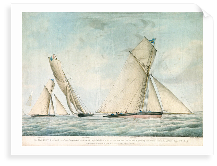 The iron yacht 'Mystery' by J. Rogers Senior