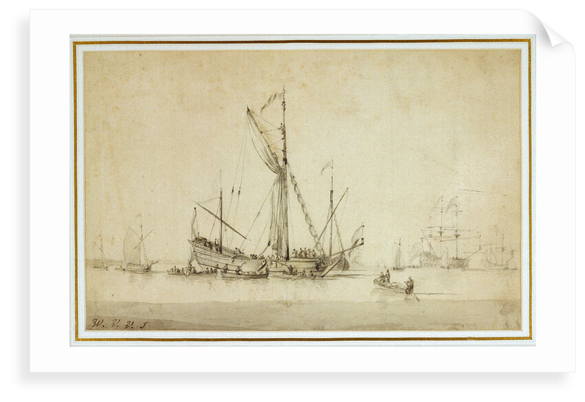 P&O vessel SS 'Hindostan' leaving Southampton to open the Indian Mail Service, 24 September 1842 by unknown