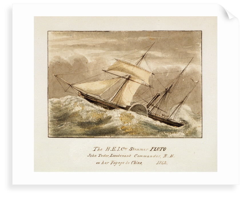The H.E.I. Cos: Steamer Pluto John Tudor, Lieutenant Commander, R.N on her Voyage to China, 1842 by unknown
