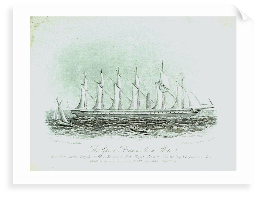 The 'Great Britain' Steam Ship by J. T Wood
