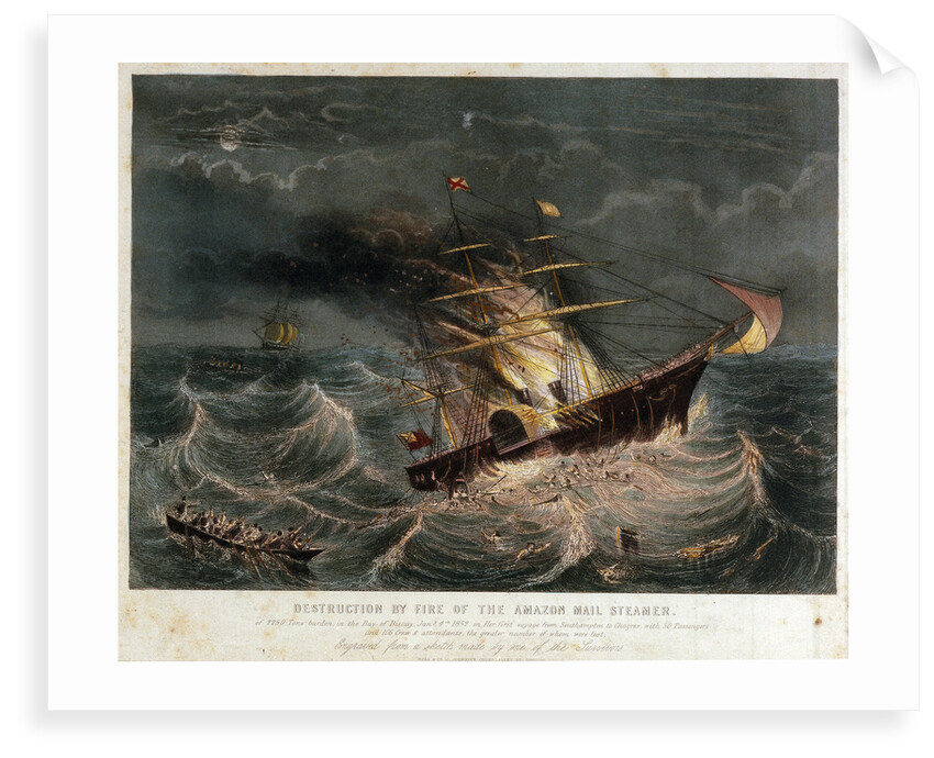Destruction of the mail steamer 'Amazon' by Read & Co