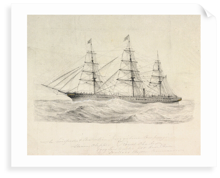 The Liverpool & Australian Navigation Company's Steam Clipper 'Royal Charter' by Francis Boyce Commander