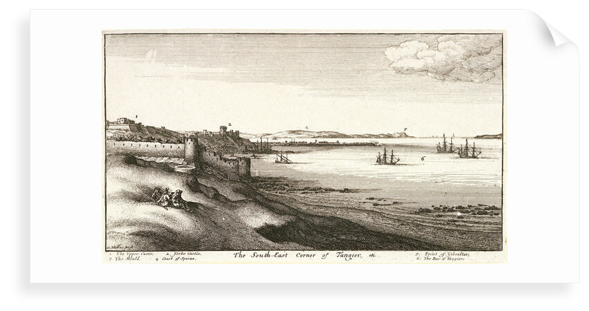 The southeast corner of Tangier by Wenceslaus Hollar