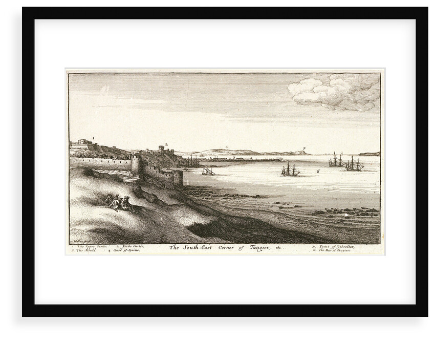 The southeast corner of Tangier by Wenceslaus Hollar