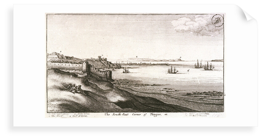 The southeast corner of Tangier by Wenceslaus Hollar