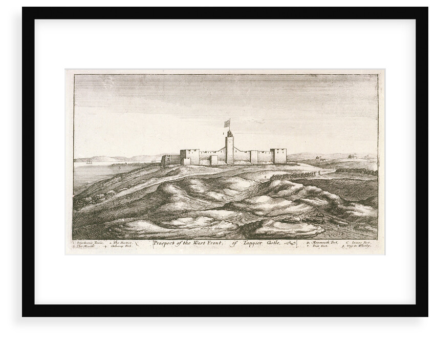 Prospect of the west front of Tangier castle by Wenceslaus Hollar