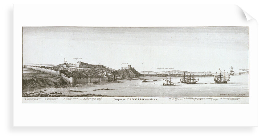 Prospect of Tangier from the southeast by Wenceslaus Hollar